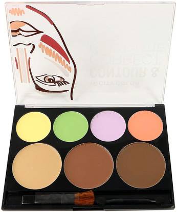 City Color Cosmetics 1pc City Color Contour & Corrector Cream Palette - Corrector/Contour/Bronze/Highlight #F0025