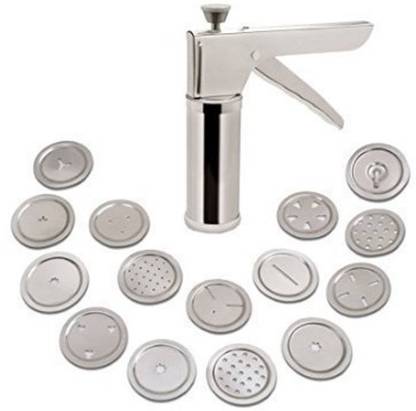 DD RETAIL Stainless Steel Kitchen Press Grater Cookies/Indian Snakes/Murukku Maker/Farsan Sev Maker with Stailess Steel Jalis Vegetable Chopper