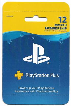 PlayStation Plus 12 Month Membership (India) for PS4, PS3, PS Vita
