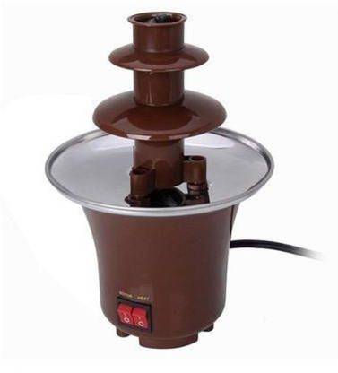 Three Secondz Stylish Mini Chocolate Fountains Fondue Waterfall Maker Machine Home Event Kitchen Tool Set