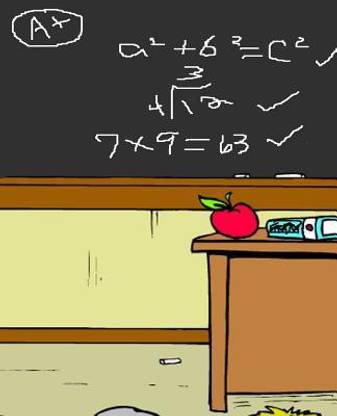 School Composition Book Classroom Scene 130 Pages