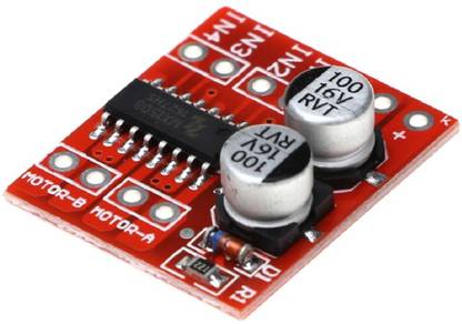 robocraze DC Motor Drive Module 2 Channel Reversing PWM Speed Dual H Bridge Stepper Controller for Arduino Smart Car DIY Micro Controller Board Electronic Hobby Kit