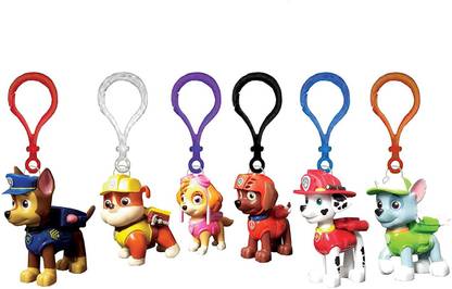 AncientKart Paw Patrol Key Chains with Light and Sound Set of 6 Key Chain