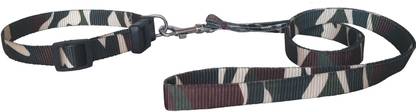 Pet Needs High Quality Camo Print Nylon Leash and Adjustable Collar Set for Puppy/Cat- for Tracking, Patrolling, Walking, and Training -Leash Length- 47 inches, Width-0.6 inch  119 cm Dog & Cat Strap Leash