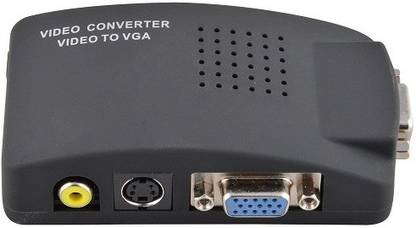 APLINK  TV-out Cable TV AV S Video RCA Composite to VGA PC Monitor Converter Adapter Box (PAL to VGA