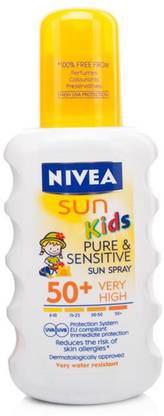 NIVEA Sun Kids Pure & Sensitive Sun Spray SPF50 - 200ml