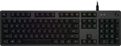 Logitech G512 Lightsync RGB Mechanical Wired USB Standard Gaming Keyboard Compatible with Desktop, Laptop, Mac