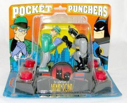 Milton Bradley The Adventures Of Batman & Robin Pocket Punchers Batman Vs. The Riddler!