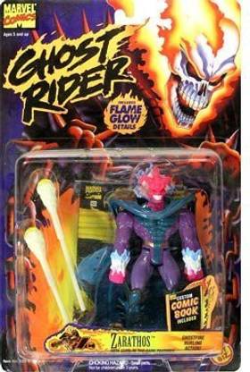 Ghost Rider Marvel Comics, Zarathos Action Figure Toy, Includes Custom Comic Book
