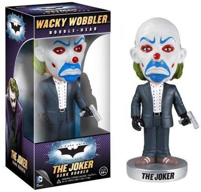 Dark Knight Trilogy The Joker Bank Robber Bobble Head Figure The Wacky Wobblers Series