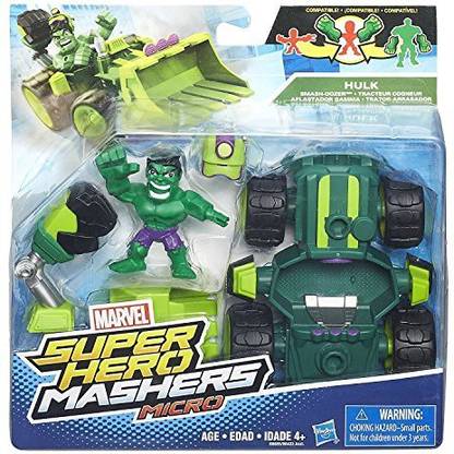 Hasbromarvel Marvel Super Hero Mashers Micro Hulk Smash-Dozer
