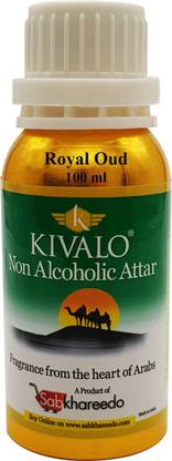 KIVALO Ⓡ Royal Oud Fragrance Gold Series 100 ml Pure Attar Floral Attar