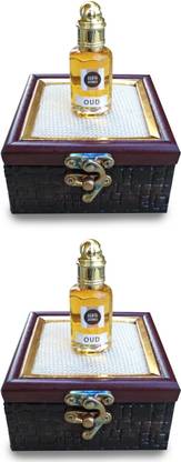 ASHTAAROMAS Pure Oud Attar Pack of 2 (12 ML Each) Herbal Attar