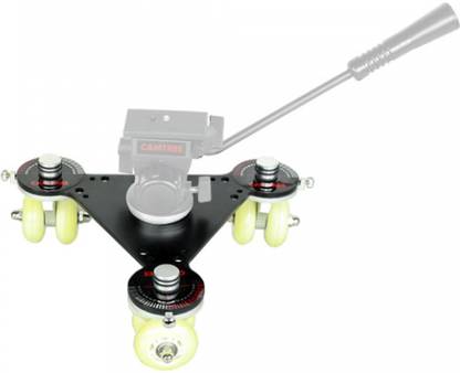 CAMTREE Professional Moover Wheel Floor/Table Dolly| Straight & Rotational Moves|for DSLR Video Camera, Payload - 8kg + Bag (MD-1) Camera Rig