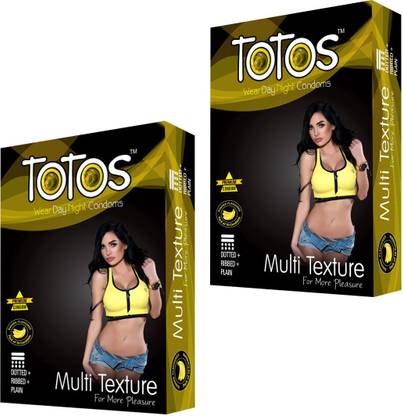 TOTOS WEAR DAY NIGHT CONDOM MULTI TEXTURE FOR MORE PLEASURE DOTTED Condom