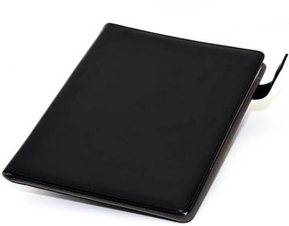 divinezon PU Leather Padfolio (Set Of 1, Black)