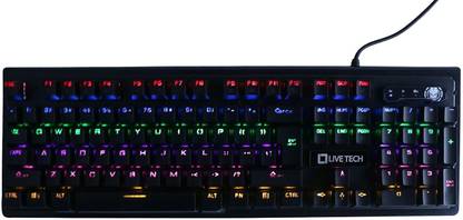 Live Tech KB08 Wired USB Standard Gaming Keyboard Compatible with Desktop, Laptop, Mac