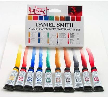 DANIEL SMITH Alvaro Castagnet Master Artist Watercolor Set (10 Pack), 5ml