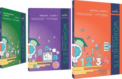 Edurite Combo Worksheets For Class 3 (Mathematics, English And Environmental Science)