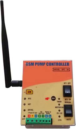 लेव Single / Three Phase GSM Motor Pump Starter controller without display with Android App (Mobile Motor Starter ) वायरलेस सेंसर सिक्योरिटी सिस्टम