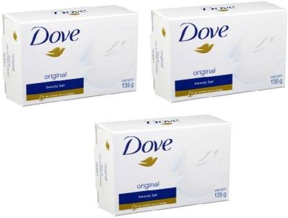 DOVE Imported (Made in Germany) Original Soap Beauty Bar, 135g Each