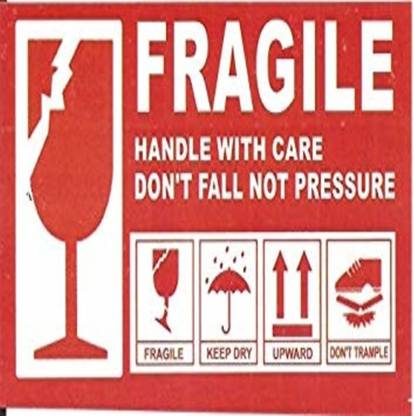 Ezeepacks 52x1 Medium 100 Pcs Fragile Handle With Care 11 X 7 Cms Self Adhesive Packing Sticker Price In India Buy Ezeepacks 52x1 Medium 100 Pcs Fragile Handle With Care 11