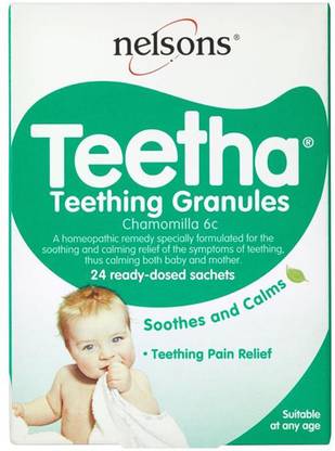 nelsons Teetha Teething Granules (Chamomilla 6c) - 24 Sachets Toothpaste