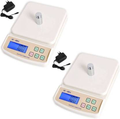 Grabit GB 2543_SF400 HEAVY DUTY 1g*10Kg CAPACITY(PACK OF 2) TABLE TOP Weighing Scale