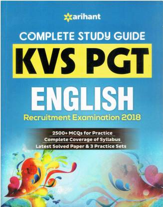 KVS PGT English Guide 2018