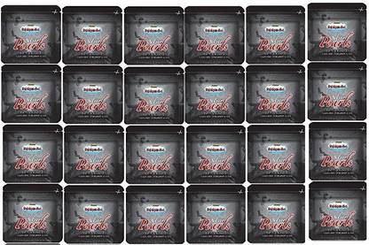 RAJNIGANDHA Silver Pearls Zippers 2g (Pack of 24) Saffron, Mint Mouth Freshener