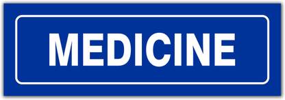 signEver Medicine Sign Board Medical Collage Hospital Signage 3mm Foam Sheet With Double Sided Gum Tape at Back Side Emergency Sign