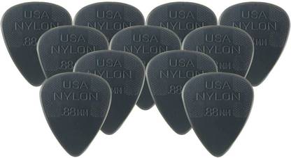 Zahuu Guitar Pick Set - 0.88mm 12 Pcs (Dark Grey ) Guitar Pick