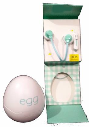 TECHNOCHITRA STYLISH EARPHONE AND EGG SHELL CASE Wired