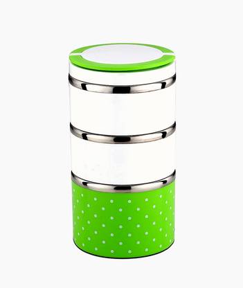 Signoraware Easy prime steel lunch box - 1800 ml 3 Containers Lunch Box