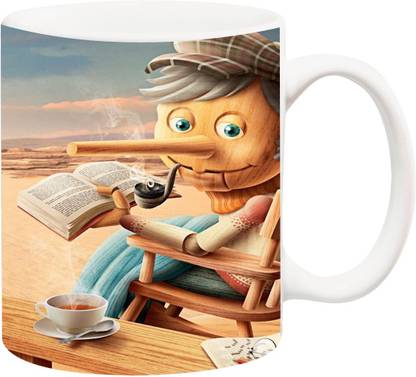 ANNI69 Long nose liar Bone China Coffee Mug