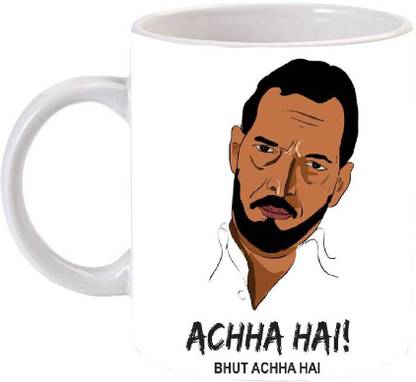 Printgasm By SS Achha Hai Bhut Achha Hai Ceramic (350 ml) Ceramic Coffee Mug