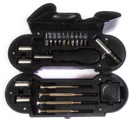 MAYUMI Elegant 20 PCS Bike Shape Multipurpose Toolkit with Light Function Combination Screwdriver Set