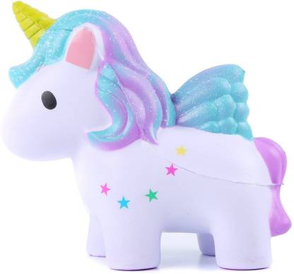 Squishy Toys India Slow Rising Unicorn PU Foam Squishy Toy - 9.5 cm