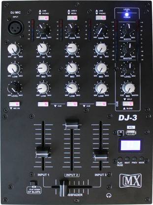 MX Professional Three 3 Wired DJ Controller