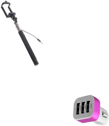 DAKRON Selfie Stick Accessory Combo for Micromax Canvas 6