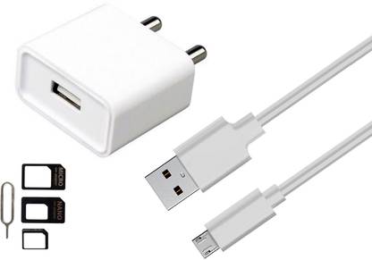 A2Z shop Wall Charger Accessory Combo for Nokia 5.1 Nokia 3.1 Nokia 2.1 Nokia 1 Nokia 2 Nokia 3 Nokia 5 Nokia 6 Nokia Lumia 638 Nokia Lumia 730 Dual SIM Nokia Lumia 735 Nokia Lumia 830 Nokia Lumia 530 Dual SIM Nokia Lumia 530 Nokia X2 Dual SIM Nokia Lumia 930 Nokia Lumia 635 Nokia Lumia 630 Dual SIM Nokia Lumia 630 Nokia XL Nokia X+ Plus Nokia X Nokia Asha 230 Nokia Lumia Icon Nokia 5.1 Plus Charger Original Adapter Like Mobile Charger | Power Adapter | Wall Charger | Fast Charger | Android Smartphone Charger | Battery Charger | Hi Speed Travel Charger With 1 Meter Micro USB Cable Charging Cable Data Cable And SIM Adapter