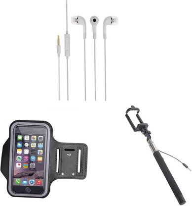 DAKRON Selfie Stick Accessory Combo for Samsung Galaxy S7 Edge