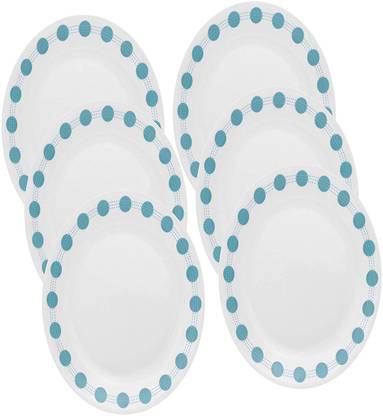 CORELLE Livingware Medium plates- South Beach (Pack of 6) Half Plate
