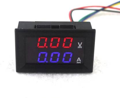 KitsGuru DC 0-100V 0-10A Dual Red or Blue LED Digital Voltmeter Ammeter Voltage AMP Power Meter 12V Meter Electronic Hobby Kit