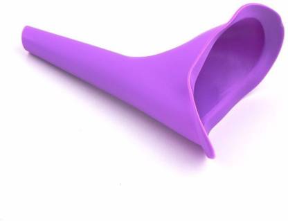 SpiderJuice Creative Pee Easy Portable Pocket Size Reusable Washable Silicone Urinal Funnel for Women (Purple) Reusable Female Urination Device