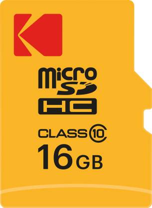 KODAK EKMSDM16GHC10CK 16 GB SDHC Class 10 20 Mbps  Memory Card Compatible with Computer, Camera, Tablet, Mobile