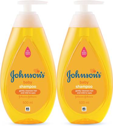 JOHNSON'S New No More Tears Shampoo 500 ml (Pack of 2)