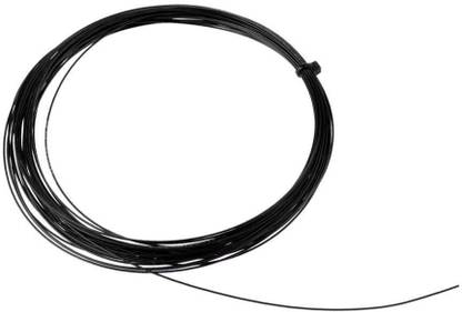 Quinergys ® Ultra-premium Badminton String Super Duability & High Repulsion Nylon - Black 0.68 Badminton String - 10 m