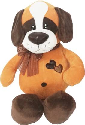 My Baby Excels Brown Dog Plush with Scarf  - 33 cm
