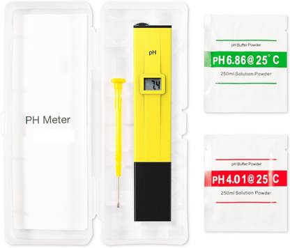 Divinext Digital Ph Meter 0.0-14.0 Portable Handheld Ph Tester With Care Box & Buffer Powder Solution Pen Type Ph Hydrotester Check Water Quality Tester For Measuring & Testing Of Water, Food, Beer, Or Wine In Laboratory, Industrial, And Food Applications Digital Conductivity Meter